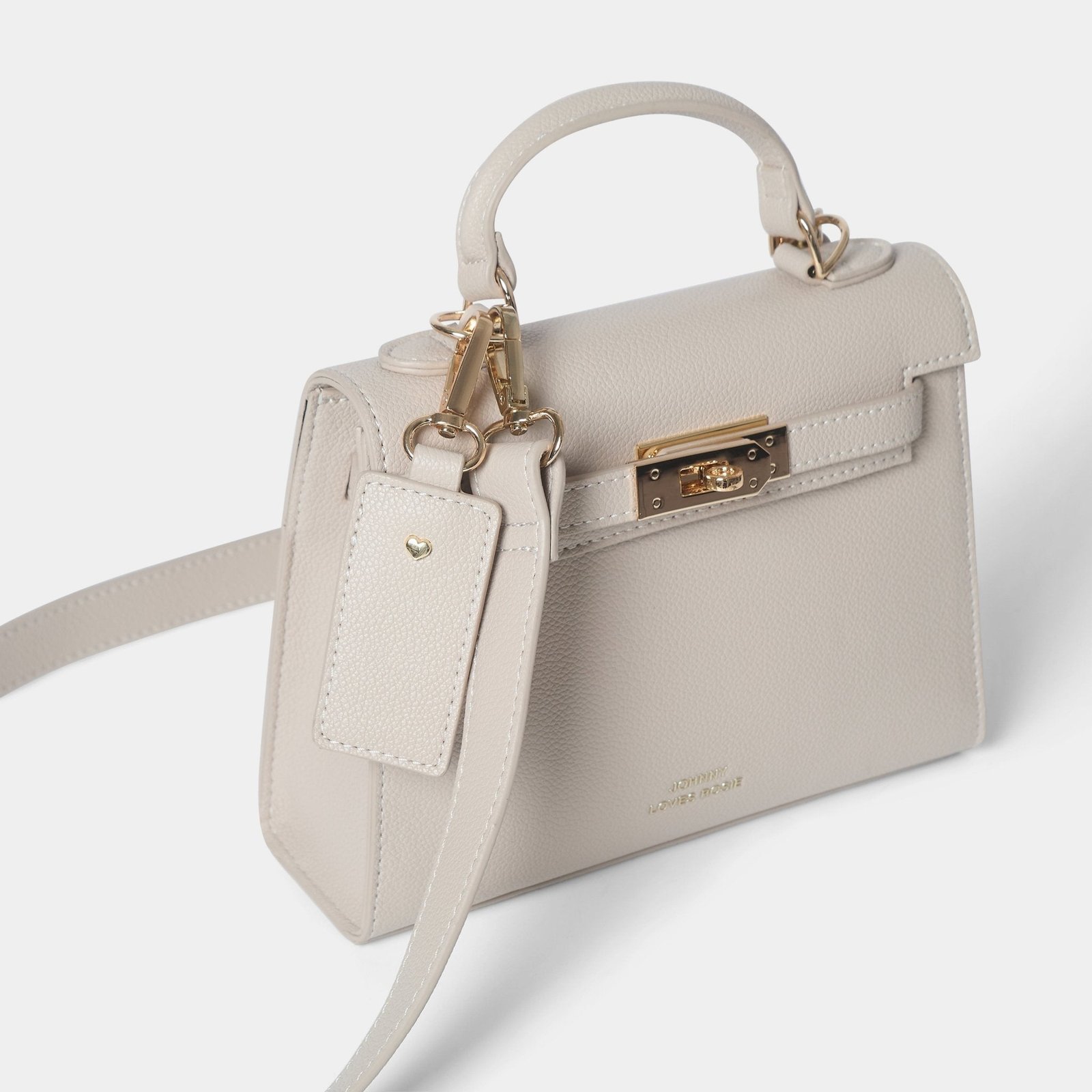Willow Top Handle Tote Bag Taupe - Image 2